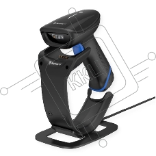 Сканер штрих-кодов HR2000 2D CMOS Wireless Bluetooth Handheld Reader with Stand/Docking Station and integrated USB-A cable