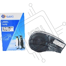 Картридж ленточный G&G GG-M21-375595WT черный на белом 9.5x6.4 для Brady BMP21-PLUS, BMP21-LAB