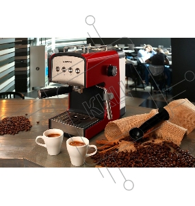 Кофеварка эспрессо Polaris PCM 1516E Adore Crema 850Вт красный