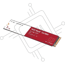 Накопитель SSD WD Red SN700, 1TB, PCIe 3.0 x4, M.2 2280, NVMe, R/W 3430/3000