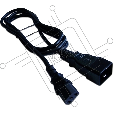 Шнур питания Lanmaster С13-C20, 3х0.75, 220В, 10А, черный, 5 метров