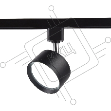 Трековый однофазный светильник Ambrella light GL5357 BK черный GX53 max 12W
