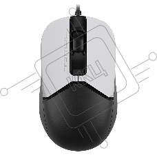 Мышь проводная A4Tech Fstyler FM12 белый/черный, 1200 dpi, USB, кнопки - 3