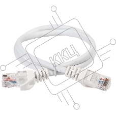 Коммутационный шнур кат. 6 UTP PVC 5м белый | PC08-C6U-5M | ITK