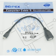 Кабель USB Behpex OTG USB(f)/MicroUSB (0.2м)