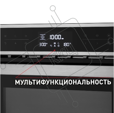Шкаф духовой электрический с функцией СВЧ MAUNFELD MCMO.44.9S, встраиваемый
