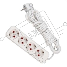 Удлинитель 4х5м с заземл. 16А IP20 Lezard 720-0405-401