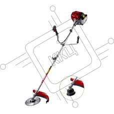 Бензокоса ЗУБР КРБ-2500-Р, 2.5 кВт / 3.3 л.с., 52 см3, разборная штанга