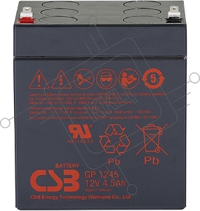 Батарея CSB GP 1245 (12V 4.5Ah 16W) клемма  F1 ( бюджетная версия )
