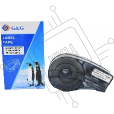 Картридж ленточный G&G GG-M21-1000427 черный на белом 25.4x4.27 для Brady BMP21-PLUS, BMP21, BMP21-LAB