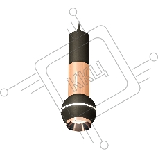 Светильник Ambrella XP1102040 SBK/PPG черный песок/золото розовое полированное MR16 GU5.3 LED 3W 4200K