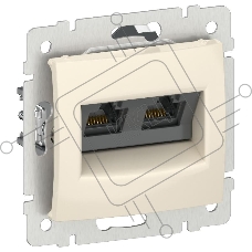 Valena Слоновая кость Розетка компьютерная 2-я RJ45 кат.5Е UTP  | 6956261 | IEK