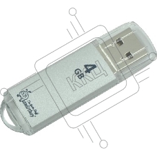 Флеш диск Smartbuy USB Drive 4Gb V-Cut series Silver SB4GBVC-S