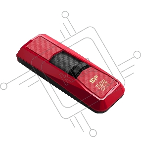 Флеш Диск 32Gb Silicon Power Blaze B50, USB 3.0, Красный