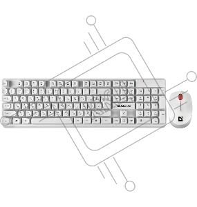 Клавиатура + мышка DEFENDER MILAN C-992 RU WHITE 45994