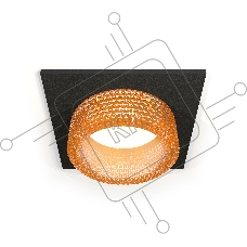 Комплект встраиваемого светильника Ambrella light XC6521044 SBK/CF черный песок/голубой MR16 GU5.3 (C6521, N6154)