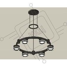 Светильник Ambrella light XR92051201/6 SBK/FR черный песок/белый матовый GX53 (A9205, C9232, N8434)