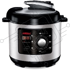 Мультиварка ARESA AR-2009 220-240В 50Гц 1000 Ватт Мощность: 1000 Вт Съёмная чаша (объём 5 л) 10 программ; Рис/Каша, Рыба, Суп, Мясо, Мясо на кости, Холодец/Бобовые, Тушение, Жарка Функция 