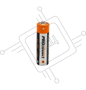 Солевая батарейка АА (R6P) PROconnect