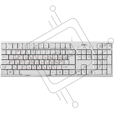 Клавиатура SVEN KB-S300 белая