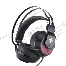 Игровые наушники чёрные Mad Catz  F.R.E.Q. 4 (7.1, USB, RGB подсветка, 50 мм неодимовые магниты, 32 Ом, 20 ~ 20000 Гц, микрофон)