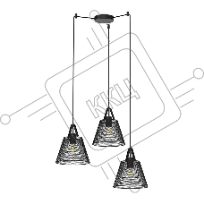 Светильник подвесной HIPER H155-2 3E2740Вт BLACK