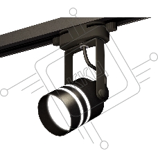 Светильник Ambrella light XT6602082 PBK/SBK/FR черный полированный/черный песок/белый матовый MR16 GU10 (C6602, N6236)