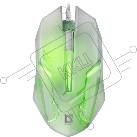 Мышь проводная Defender Cyber MB-560L [52561] {, 7 цветов, 3 кнопки,1200dpi, белый}
