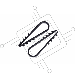 Дюбель-хомут нейлоновый PROconnect 19-25 мм, черный, упаковка 100 шт.
