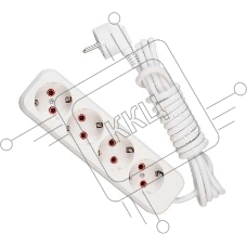 Удлинитель 4х2м с заземл. 16А IP20 Lezard 720-0402-401