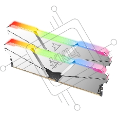 Оперативная память NETAC Shadow, DDR4, 16GB (2x8GB), 3600MHz, CL18, с радиаторами, RGB, серебристый