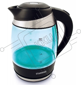 Чайник электрический Starwind  SKG2219 1.8л. 2200Вт бирюзовый (корпус: стекло)