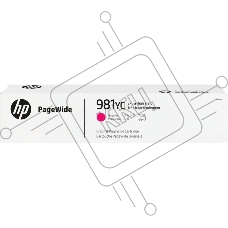 Картридж струйный HP 981YC пурпурный Extra High Yield