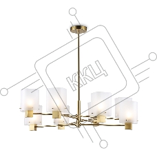 Люстра Ambrella light LH57033/8 BS/SM латунь/дымчатый E14/8 max 40W D830*710