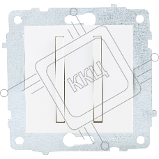 Ovivo Механизм выкл. 2-кл. (узкая клавиша), белый, 610-000201-202