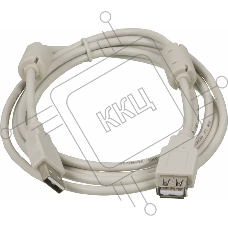 Кабель-удлинитель USB2.0 Ningbo USB A (m)/USB A (f) 1.8м феррит.кольца (USB2.0-AM/AF-1.8M-MG)