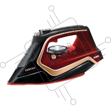 Утюг Centek CT-2313 RED 2600Вт керамическая подошва, 350мл, паровой удар, самоочистка, капля-стоп