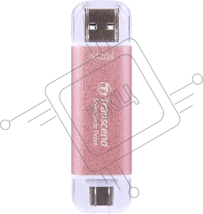 Накопитель SSD Transcend USB-C 512GB TS512GESD310P розовый USB-A