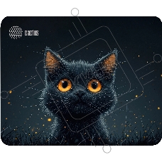 Коврик для мыши Cactus Black Cat 250x200x3мм (CS-MPC-D09S)