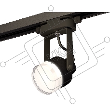Светильник Ambrella light XT6602083 PBK/FR/CL черный полированный/белый матовый/прозрачный MR16 GU10 (C6602, N6241)