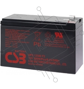 Батарея CSB 12V 10,5Ah UPS12580 клеммы F2
