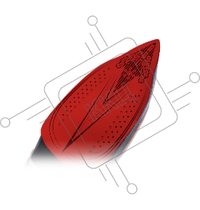 Утюг Centek CT-2313 RED 2600Вт керамическая подошва, 350мл, паровой удар, самоочистка, капля-стоп