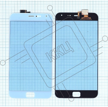 Сенсорное стекло (тачскрин) для Meizu MX4 Pro белое