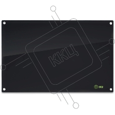 Доска стеклянная Cactus CS-GBD-90X120-BK-TM Сквозное крепление стеклянная черный 90x120см стекло крепления