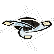 Потолочный светодиодный светильник FA4477/3 BK черный 62W 3000K+6400K/4200K/6400K+3000K D560*75 (ПДУ ИК)