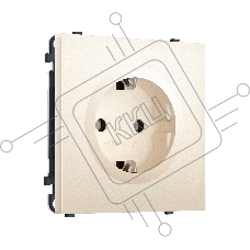 Комплект механизма электрической розетки SIGMA Жемчужно-кремовый 50Hz 2P+E с/з 16A-250V QUANT PRO (SP2460, PR141)