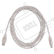 Кабель USB2.0 Buro USB2.0-AM/BM-3-TRANS USB A (m)/USB B (m) 3м