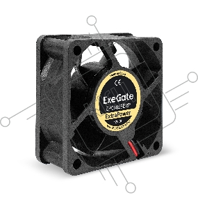 Вентилятор 12В DC ExeGate ExtraPower EP06025B2P (60x60x25 мм, 2-Ball (двойной шарикоподшипник), 2pin, 4500RPM, 31dBA)