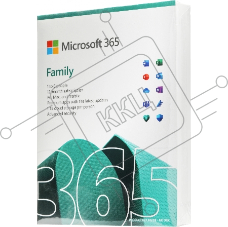 Офисное приложение Microsoft 365 Family Subscr 1YR Medialess P8 (6GQ-01556)