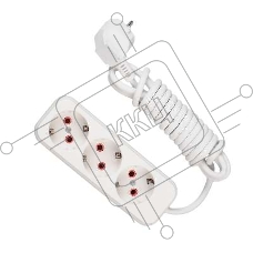 Удлинитель 3х3м с заземл. 16А IP20 Lezard 720-0303-301